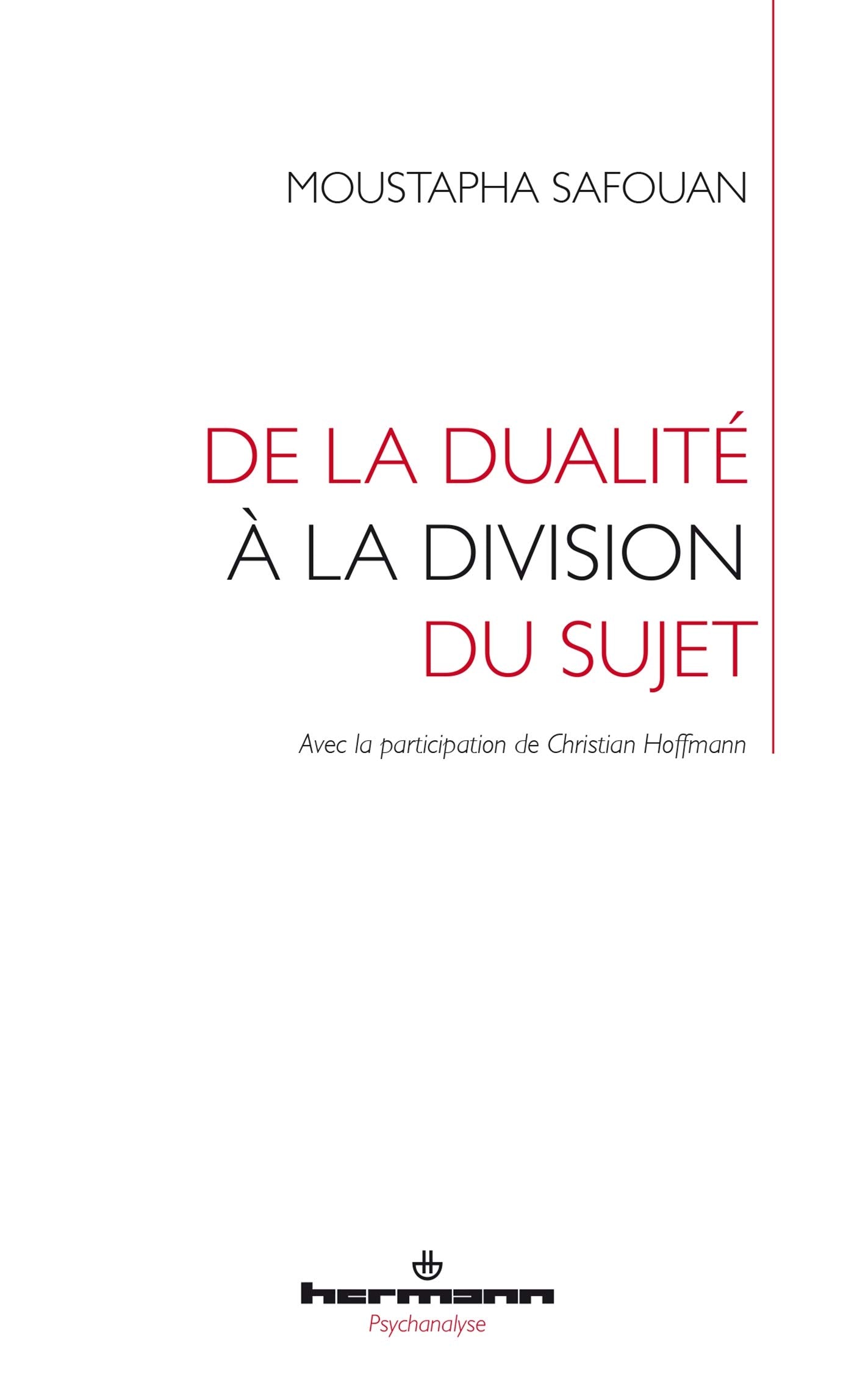 De la dualité à la division du sujet book