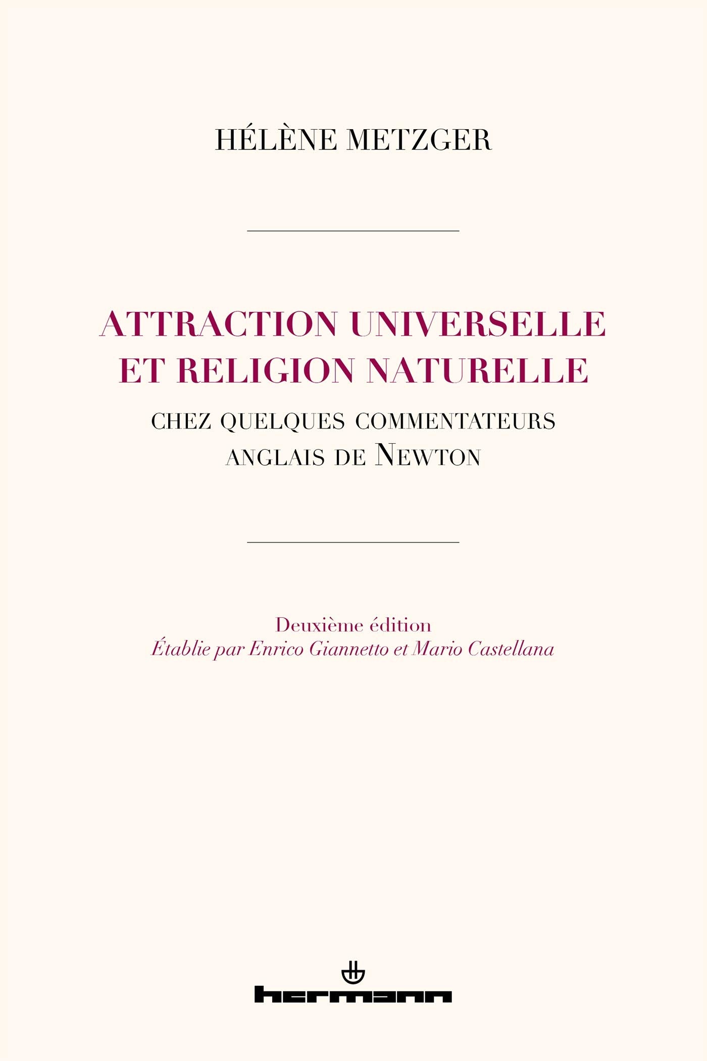 Attraction universelle et religion naturelle: chez quelques commentateurs anglais de Newton book