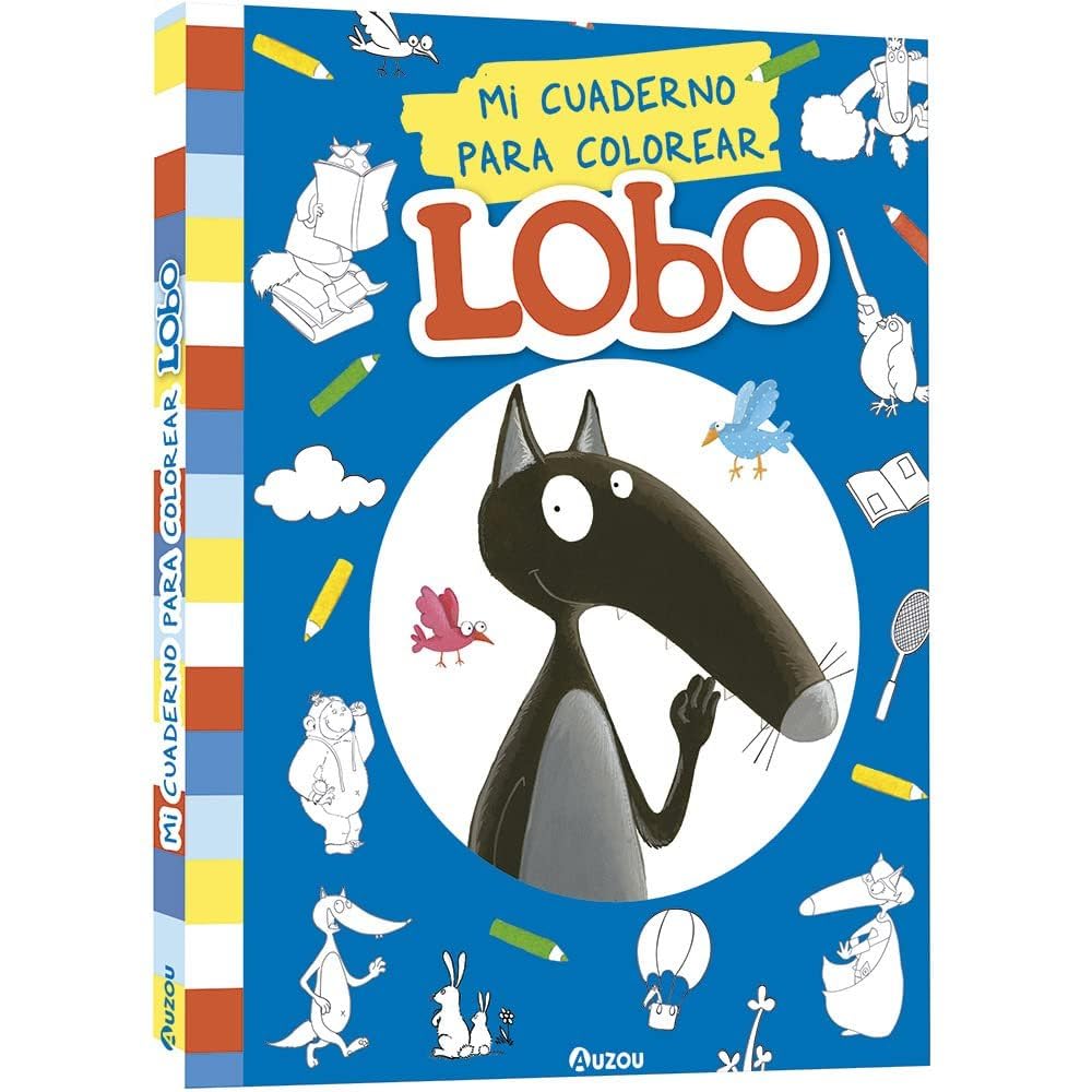 Mi cuaderno para colorear Lobo book
