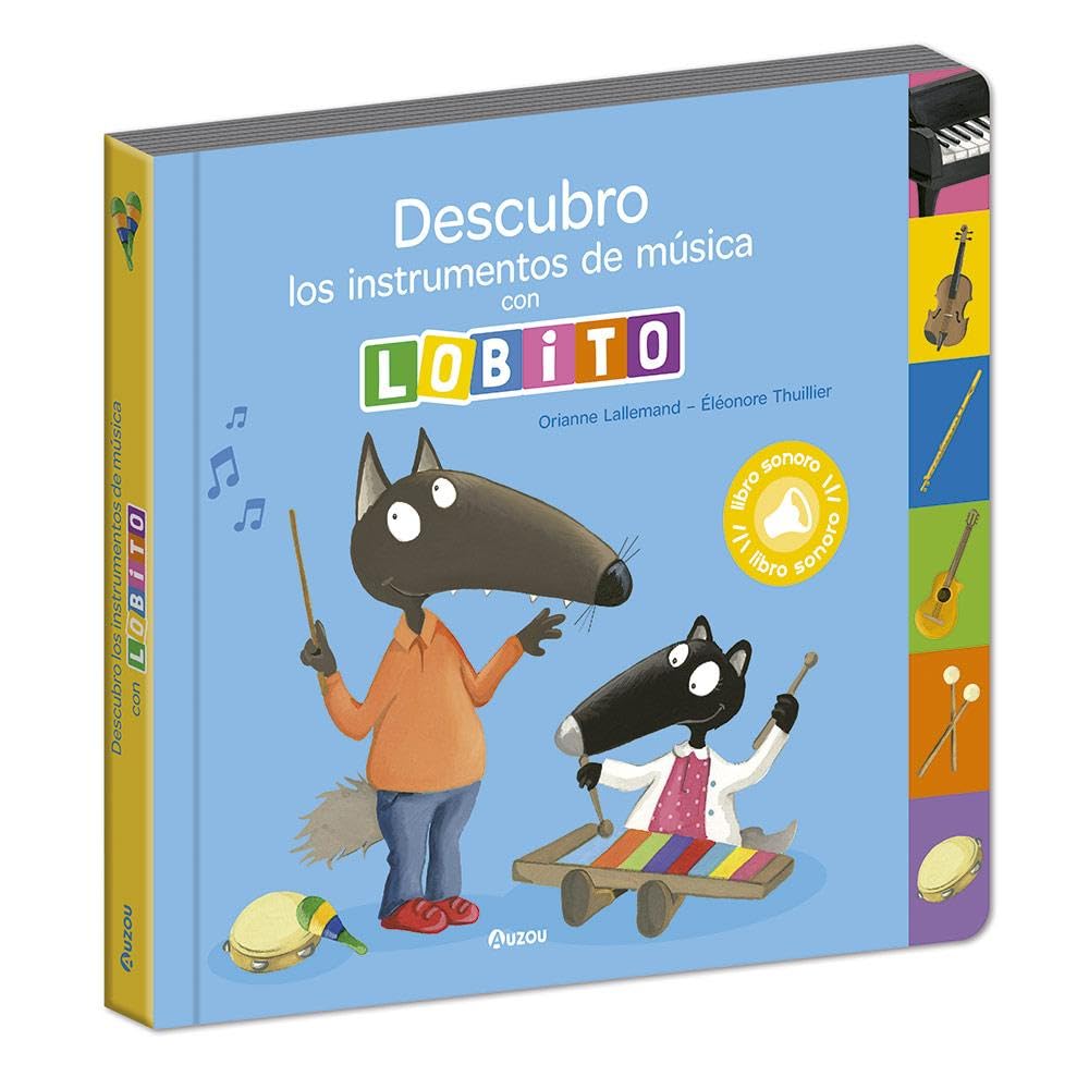 Descubro los instrumentos de música con Lobito book