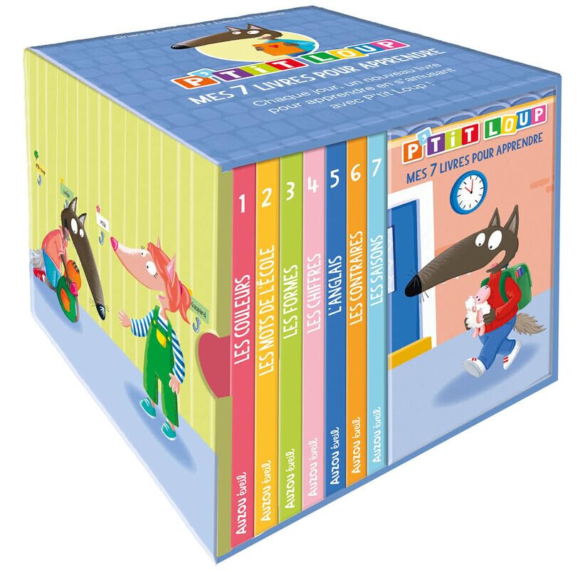 Bibliothèque p'tit loup - mes 7 livres pour apprendre book