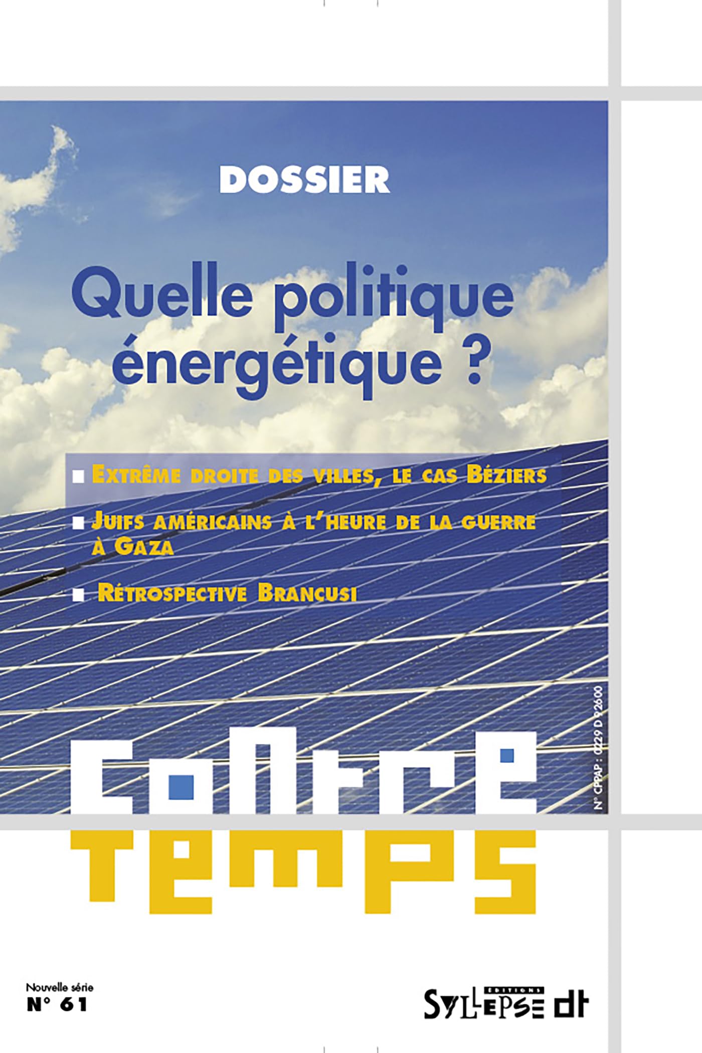 ContreTemps n 61: Quelle politique énergétique? book