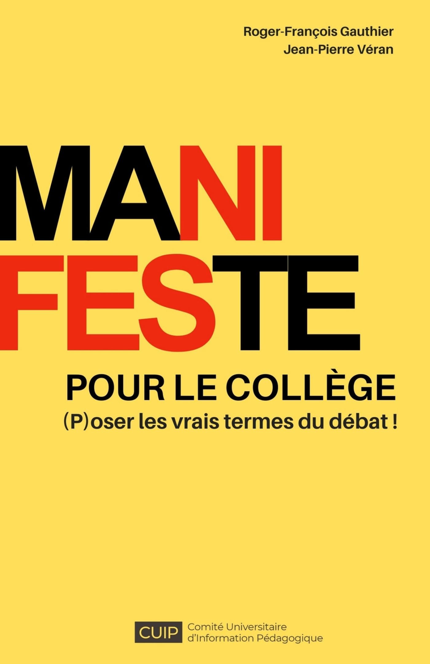 Manifeste pour le collège book