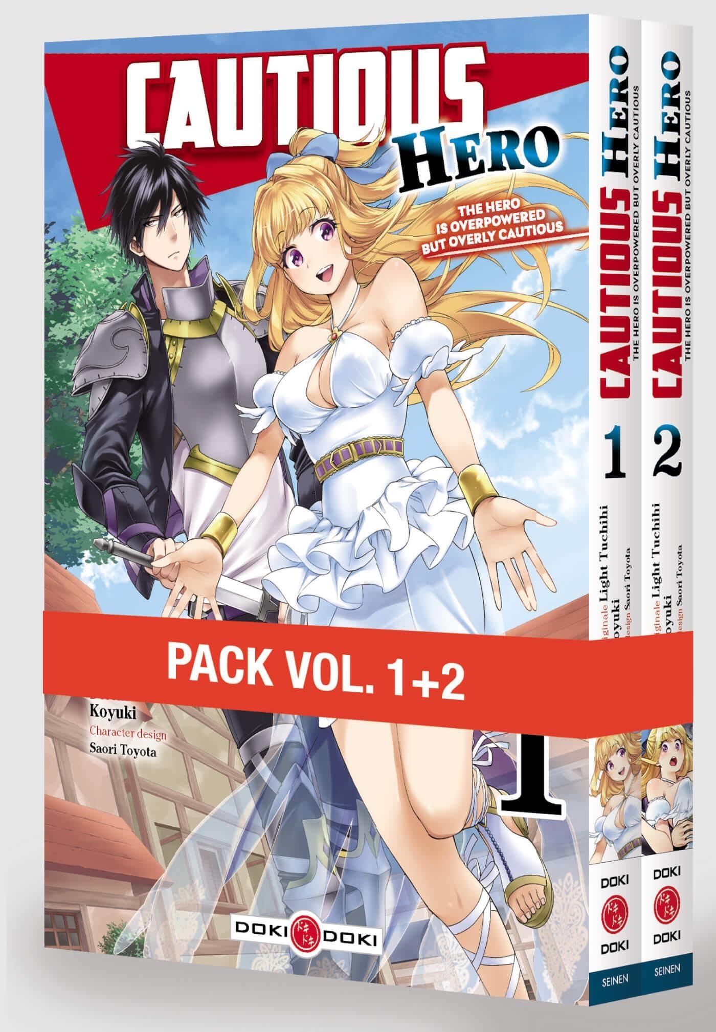 Cautious Hero - Pack promo vol. 01 et 02 - édition limitée book