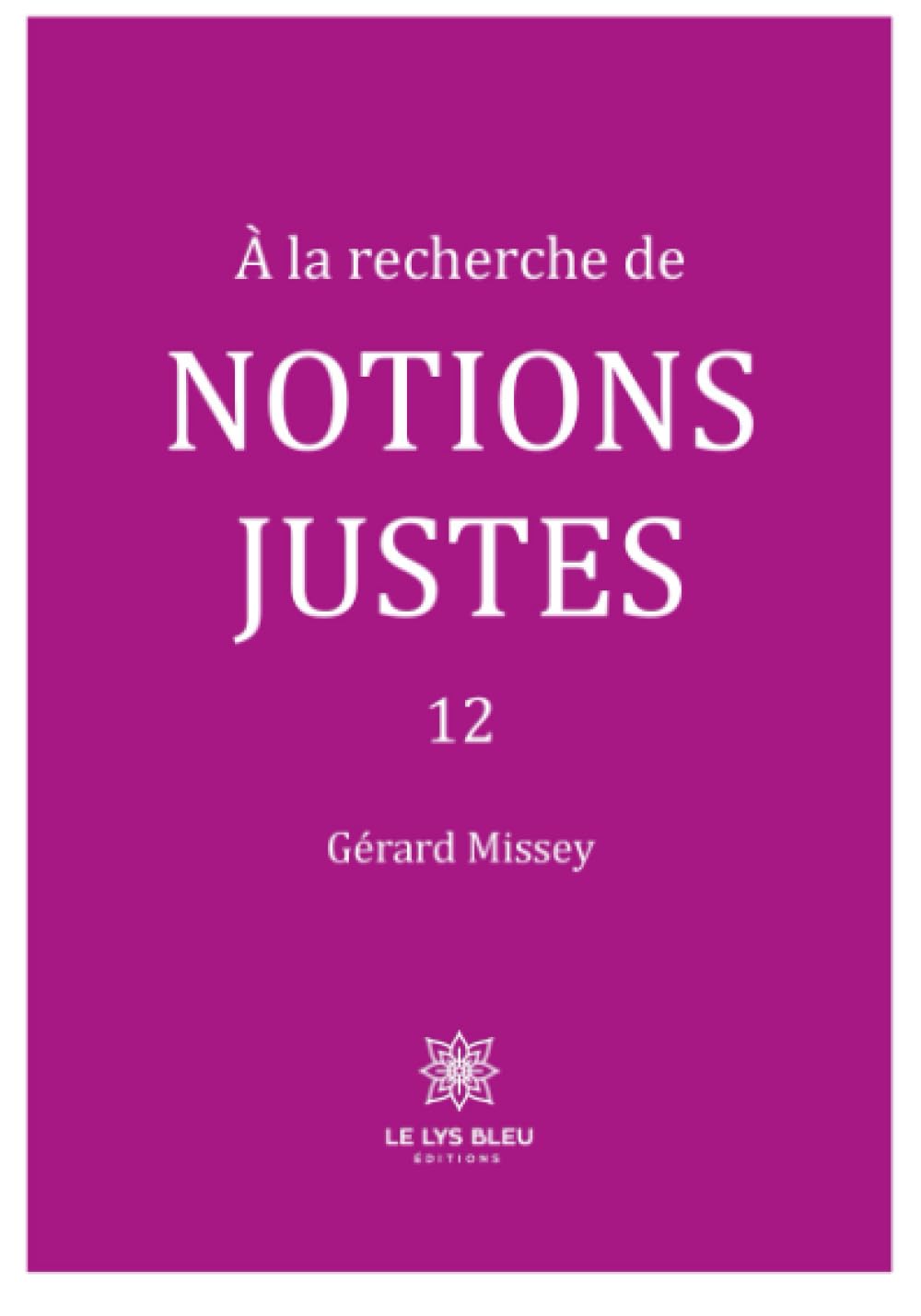 À la recherche de notions justes - 12 book