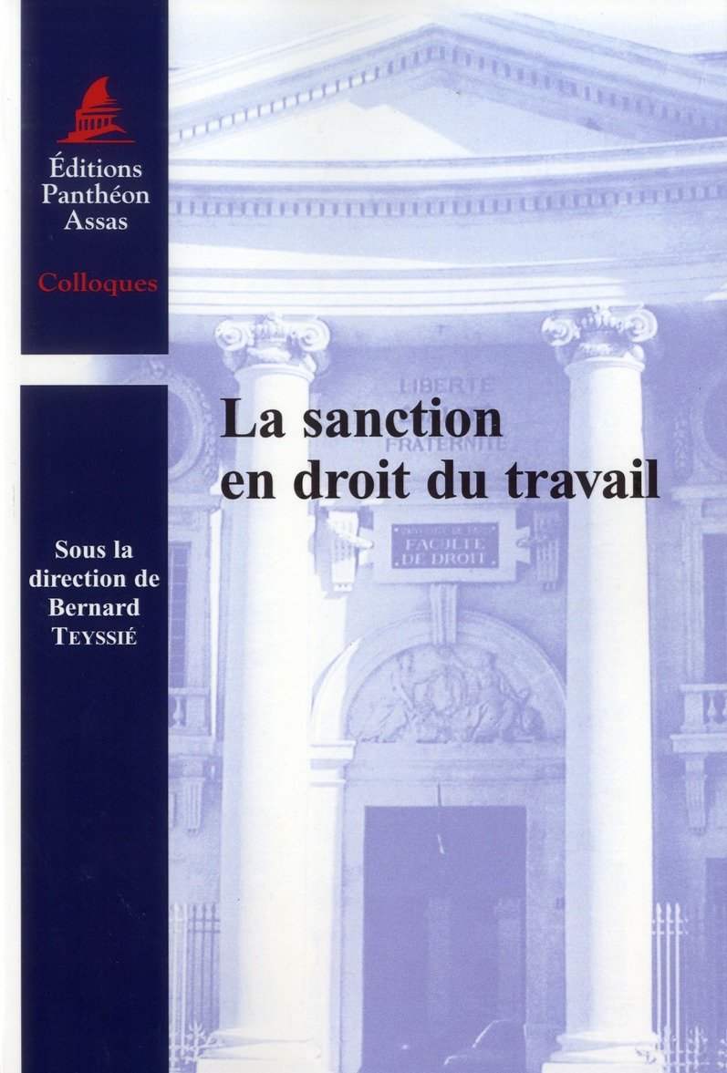 LA SANCTION EN DROIT DU TRAVAIL book