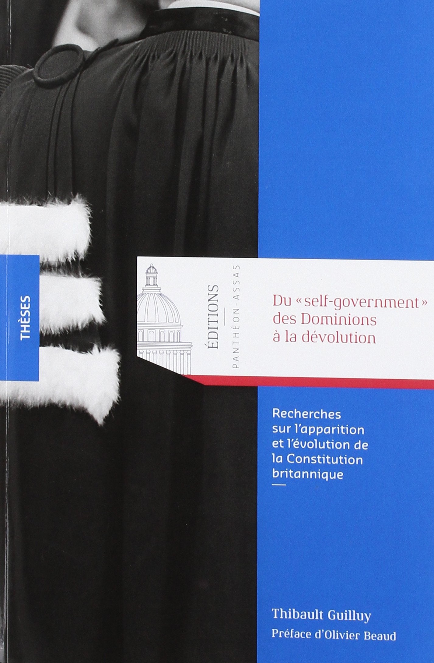 DU SELF-GOVERNMENT DES DOMINIONS A LA DEVOLUTION: RECHERCHES SUR L APPARITION ET L EVOLUTION DE LA CONSTITUTION BRITANNIQUE book