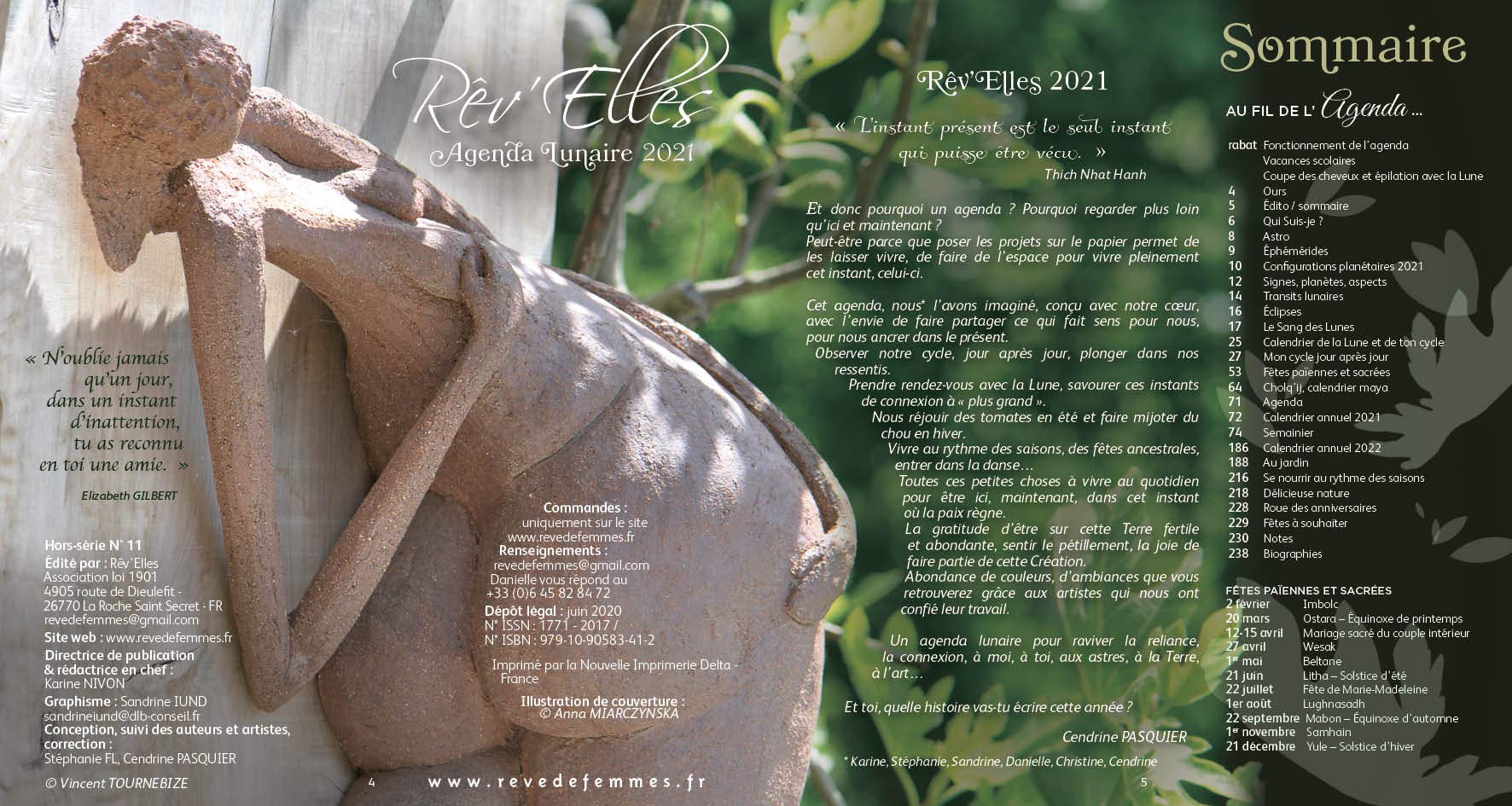 Agenda lunaire Rêv'Elles 2021 Books
