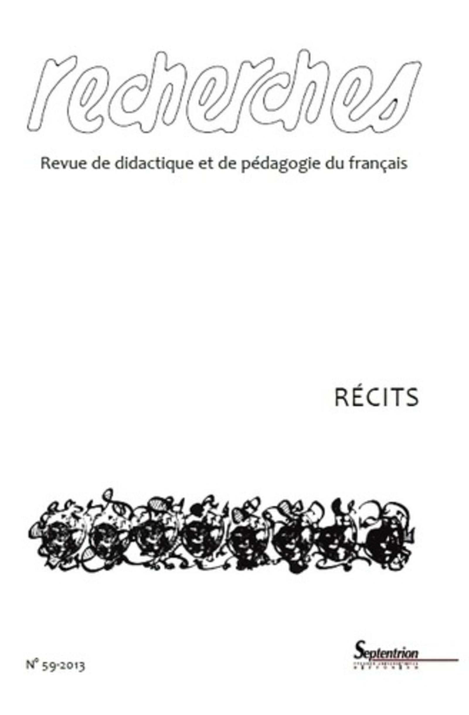 Recherches, n°59/2e semestre 2013: Récits book