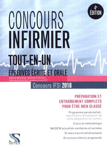 Concours infirmier 2018 - Tout-en-un : Préparation et entraînement complets book