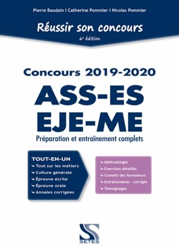 Réussir son concours ASS, ES, EJE, ME 2019-2020 - Tout-en-un book