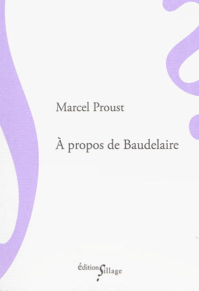 Product Image: A propos de Baudelaire