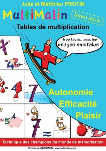 Multimalin Tables de multiplication: Pack le cahier d'apprentissage + le jeu de 56 cartes book