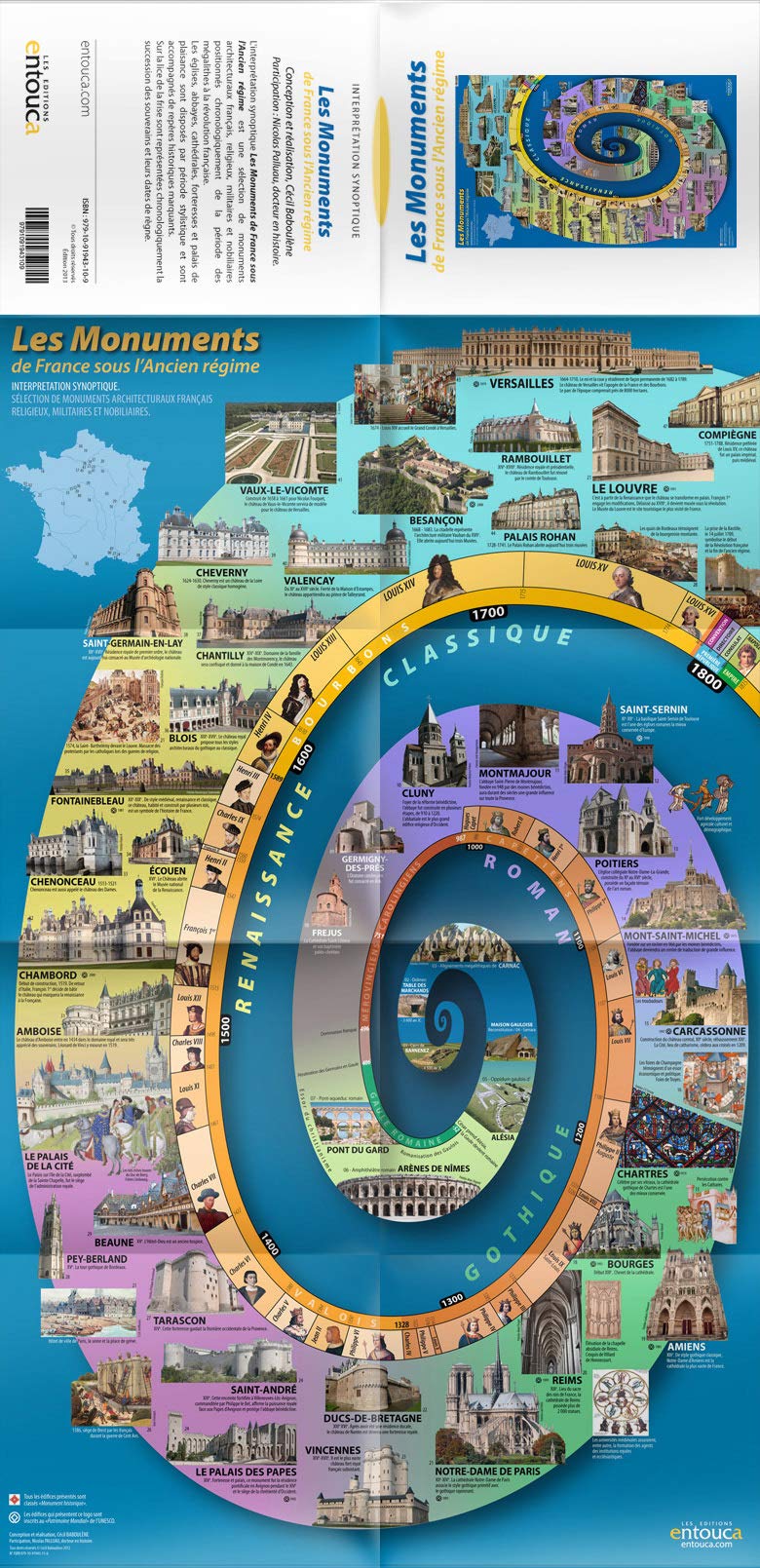 Les Monuments de la France monarchique : Dépliant book