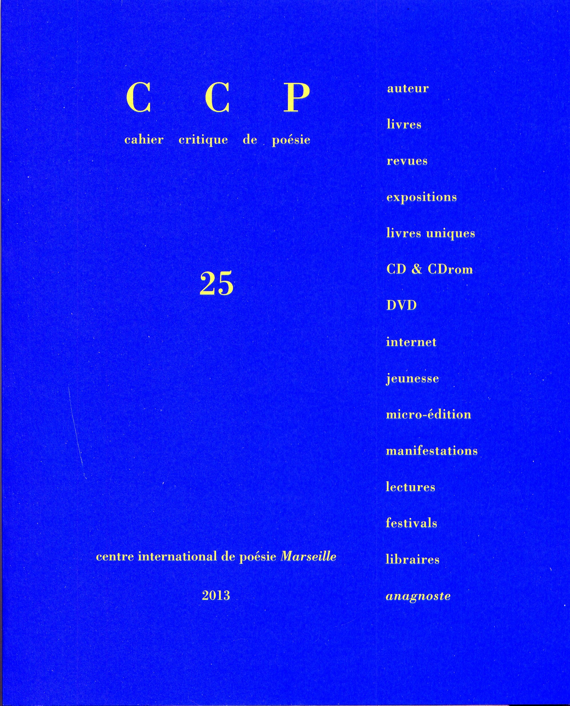 Cahier critique de poésie, N° 25/2012/1 : Beat Generation Books
