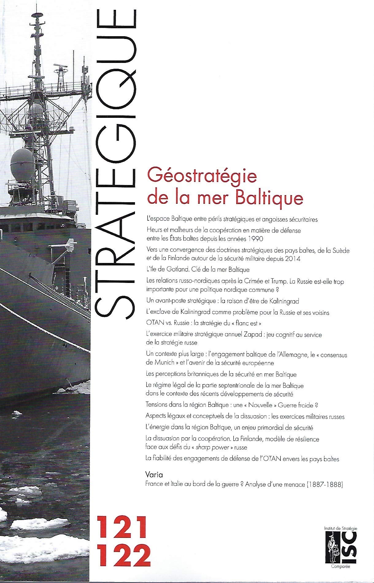 Revue Stratégique n° 121/122 - Géostratégie de la mer Baltique Study Guides