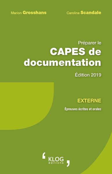 Préparer le Capes de documentation externe : épreuves écrites et orales book