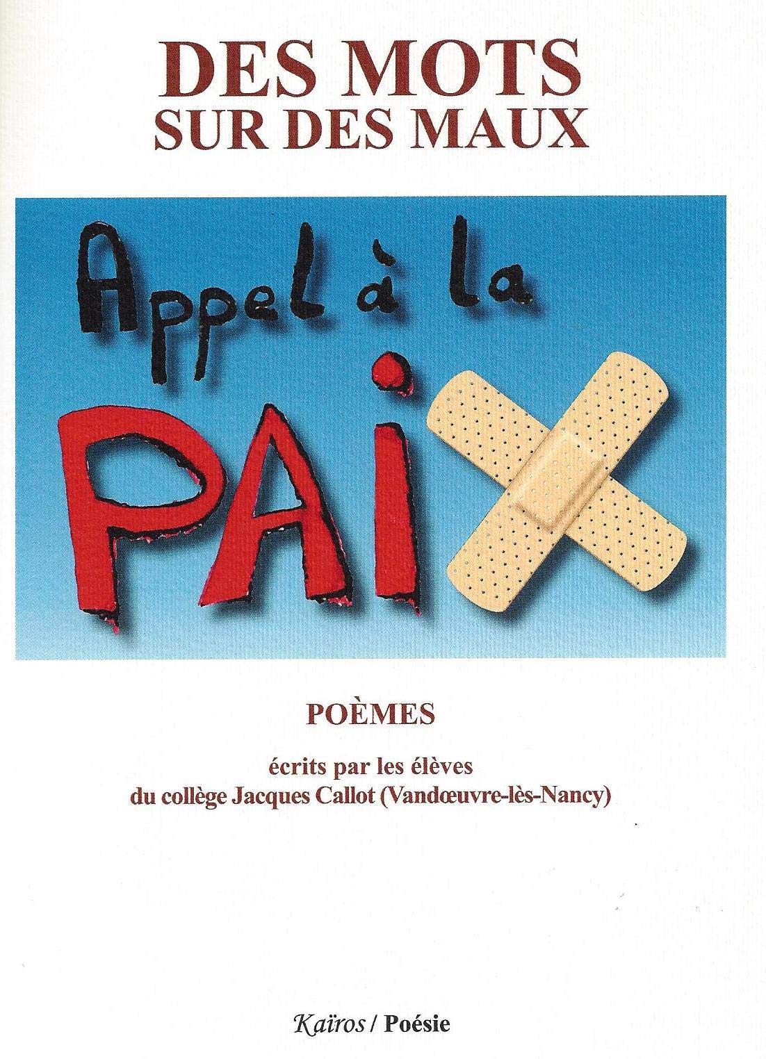 Des mots sur des maux - appel a la paix book