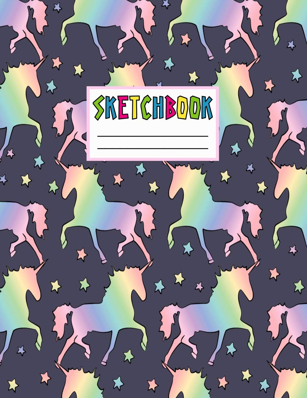 Sketchbook: Cute Unicorn Kawaii Sketch Book for Girls, Kids, Teens, Women (Perfect for Sketching, Drawing, Doodling, Journal, Note Pad, Birthday Party Favors) book
