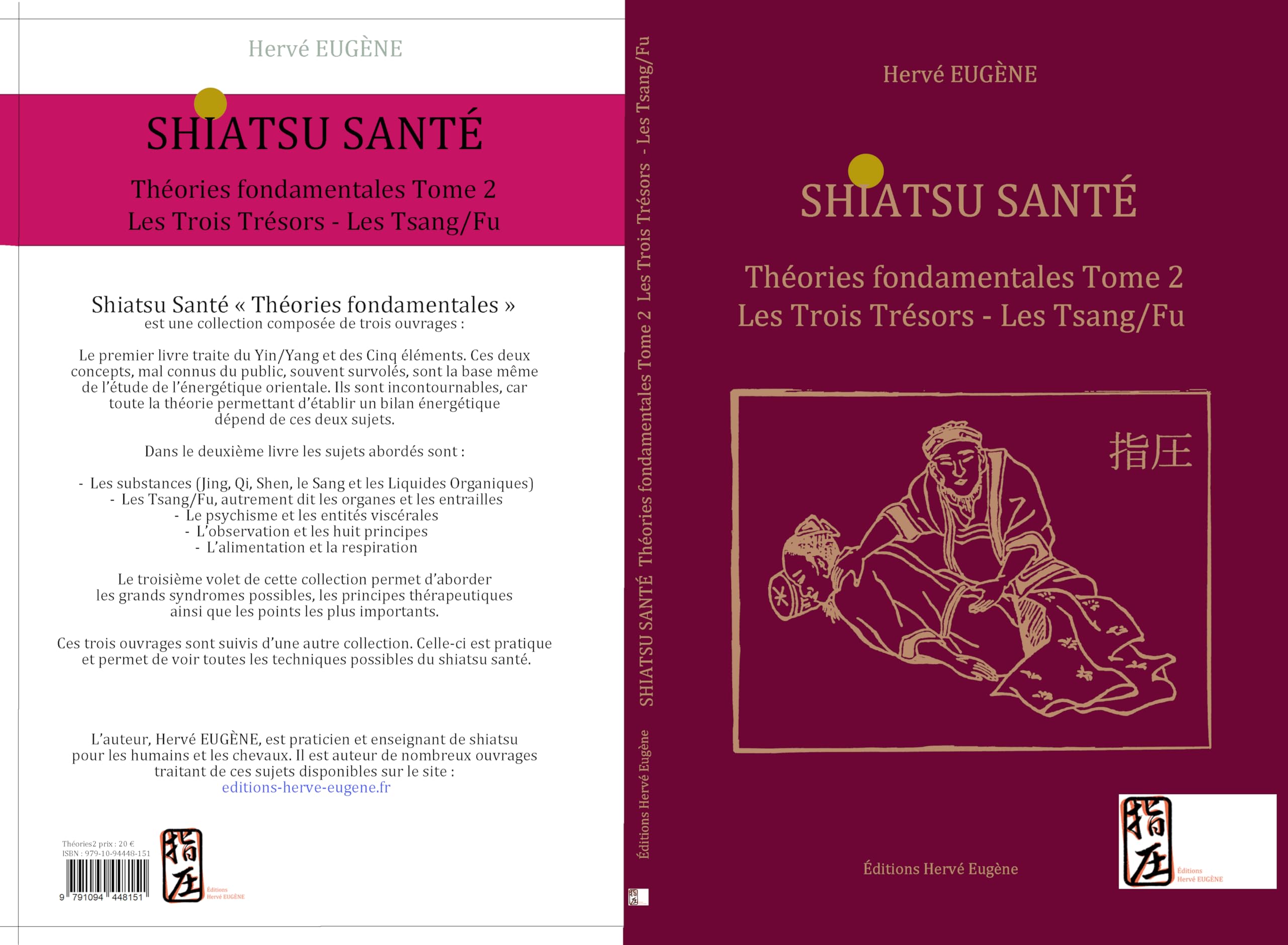 Shiatsu Santé théories fondamentales tome 2 : les trois trésors (Jing, QI, Shen) les Tsang/Fu (organes et entrailles) book