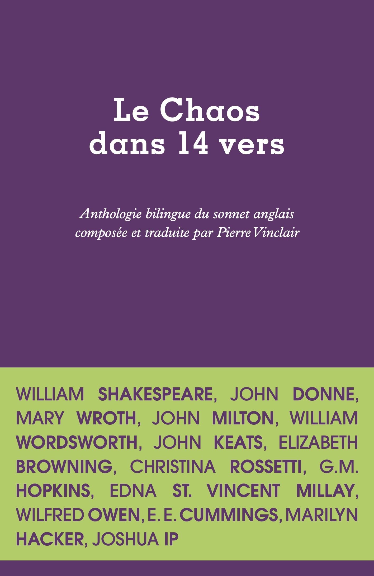 Le Chaos dans 14 vers: Anthologie du sonnet anglais book