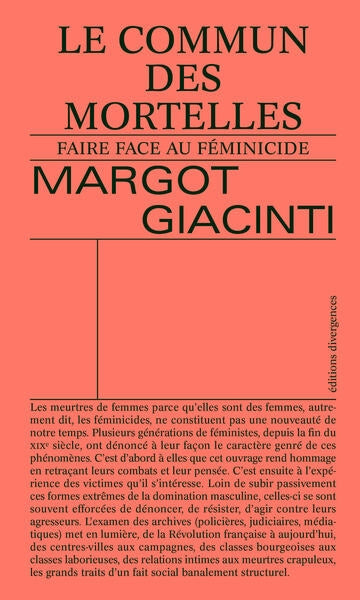 Le commun des mortelles : faire face au féminicide Essays & Short Stories