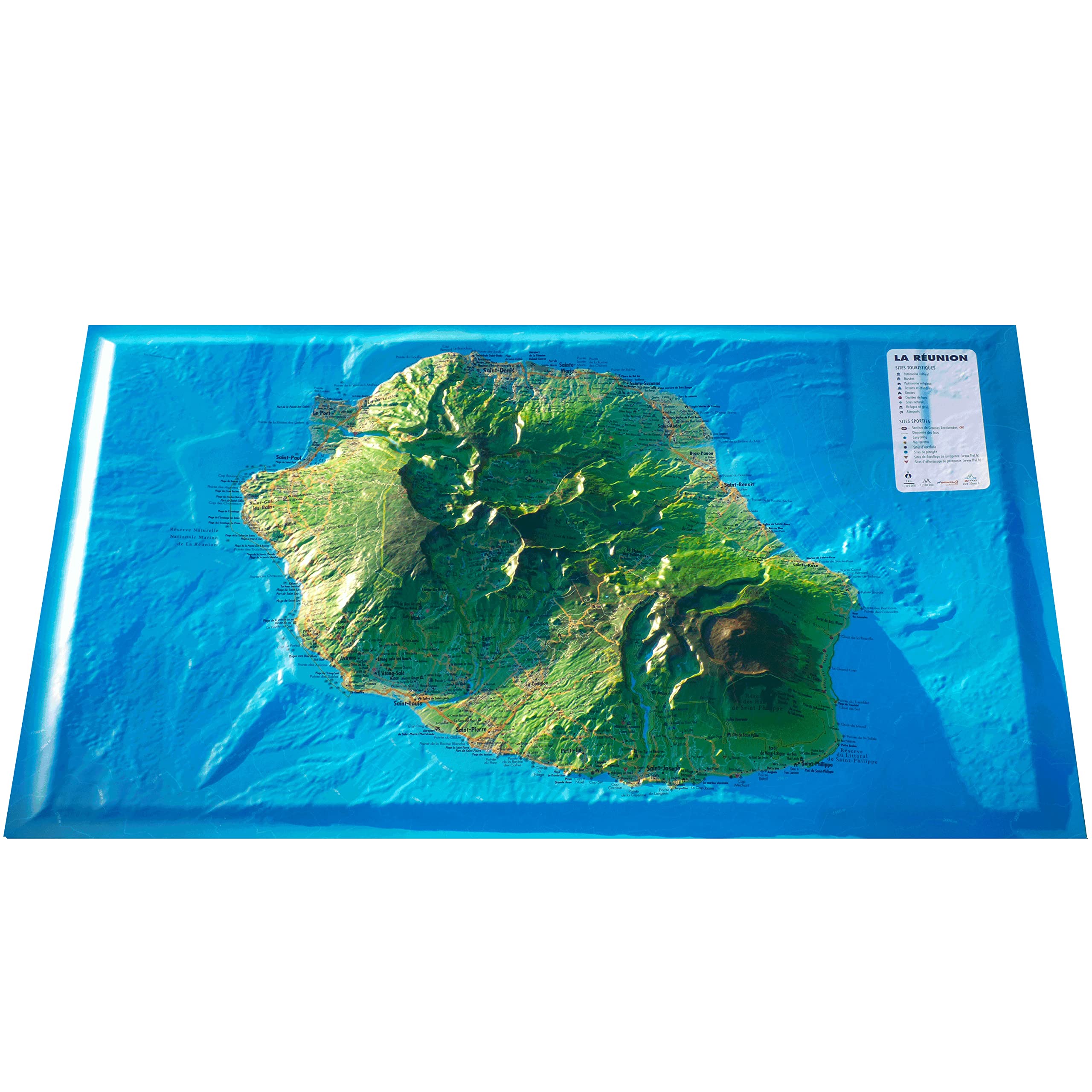 CARTE EN RELIEF DE LA REUNION: CARTE EN RELIEF DE LA REUNION book