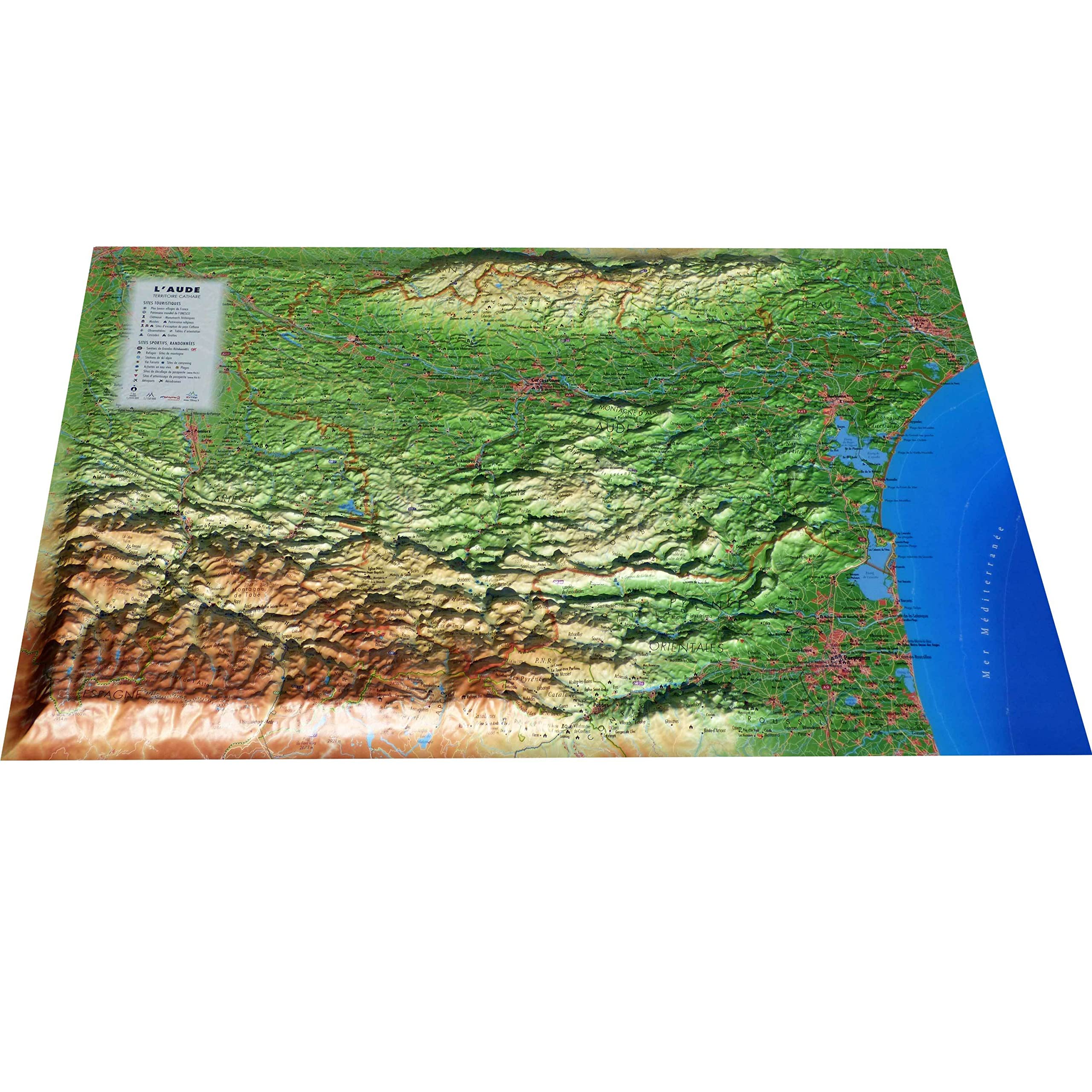 CARTE EN RELIEF DE L'AUDE: CARTE EN RELIEF DE L'AUDE book