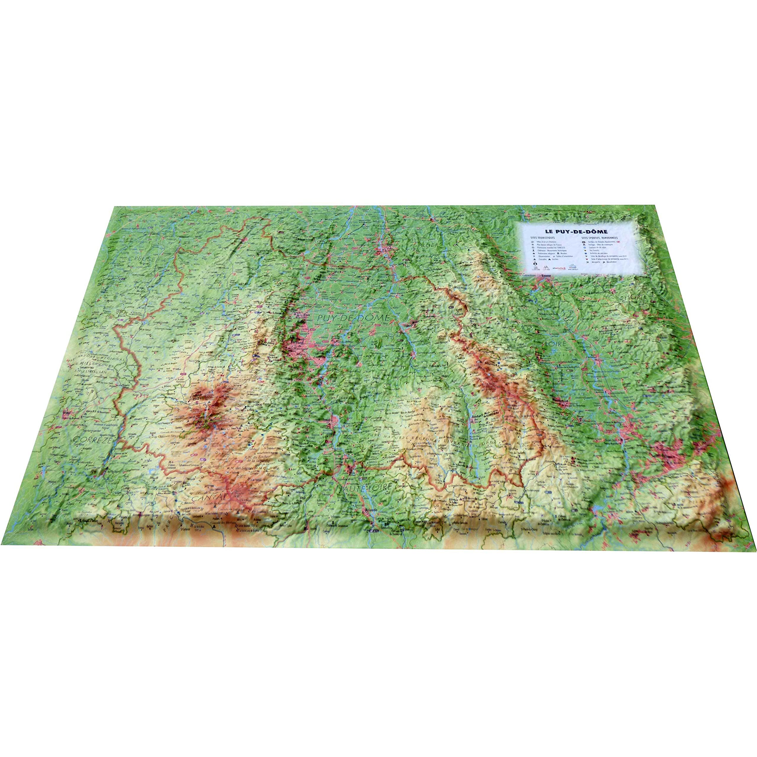 CARTE EN RELIEF DU PUY DE DÔME: CARTE EN RELIEF DU PUY DE DÔME book