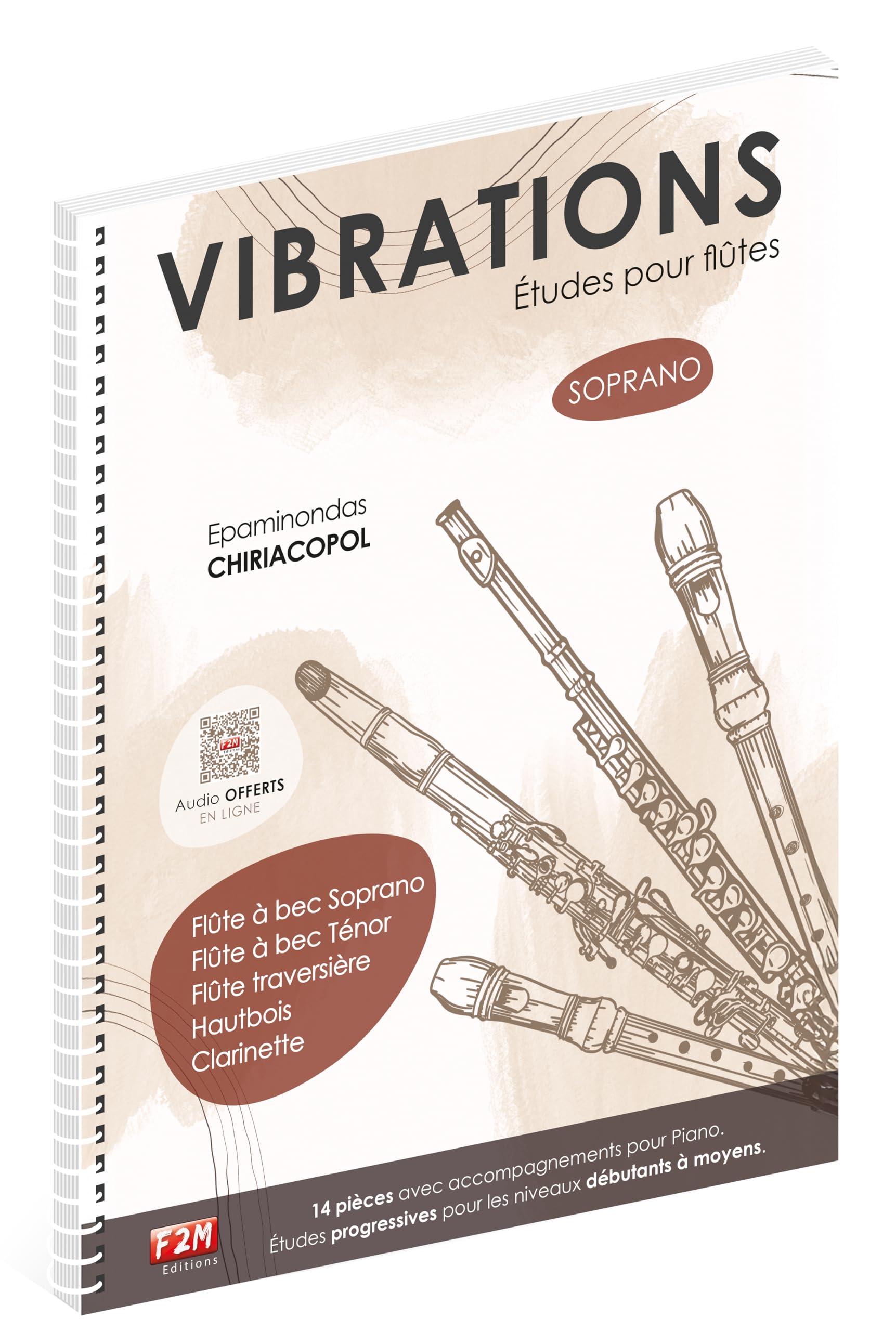VIBRATIONS - ÉTUDES POUR FLÛTES book
