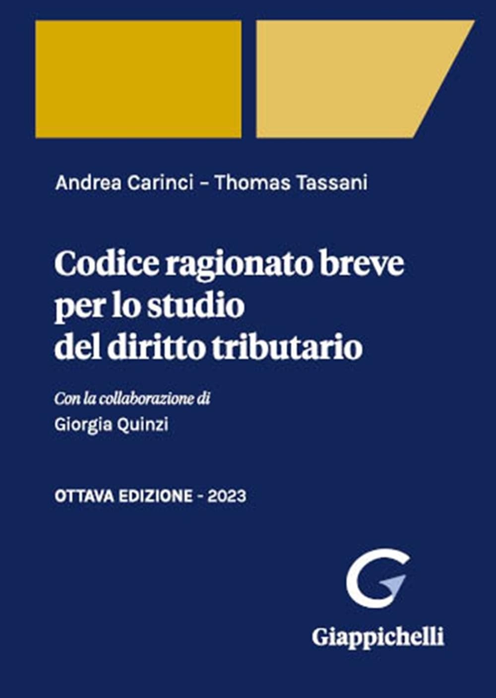 Product Image: Codice ragionato breve per lo studio del diritto tributario