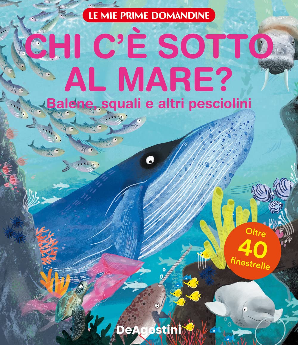 Chi c'è sotto al mare? Balene, squali e altri pesciolini. Le mie prime domandine. Ediz. a colori book