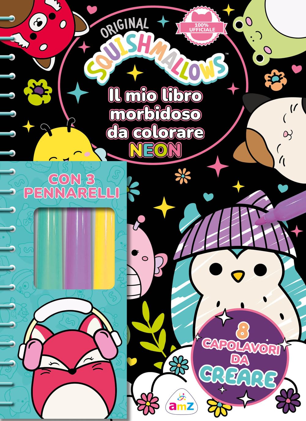 Il mio libro morbidoso da colorare neon. Squishmallows book
