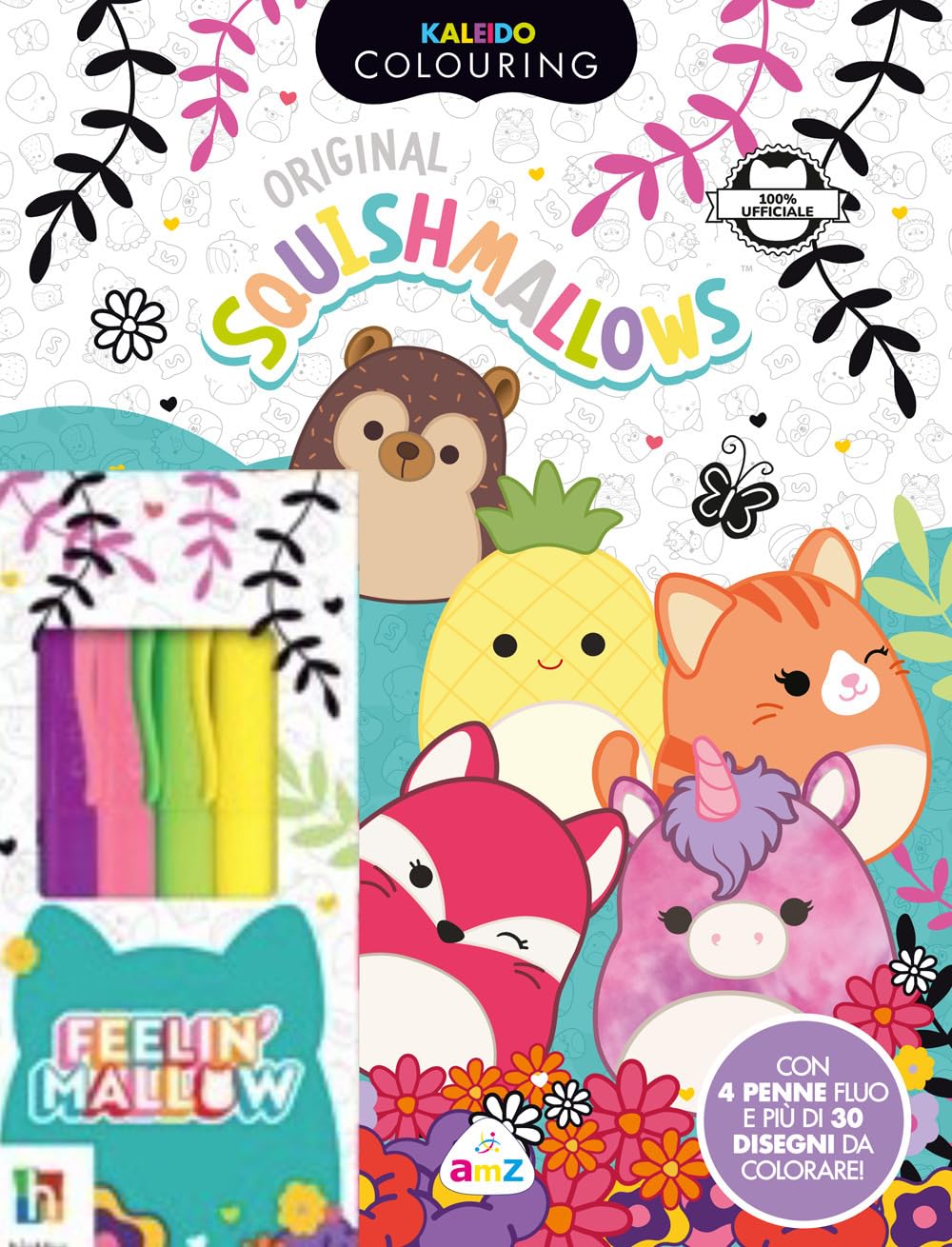 Squishmallows. Caleido colouring. Ediz. illustrata. Con 4 pennarelli (Sticker e coloring) Tiptoi & Games