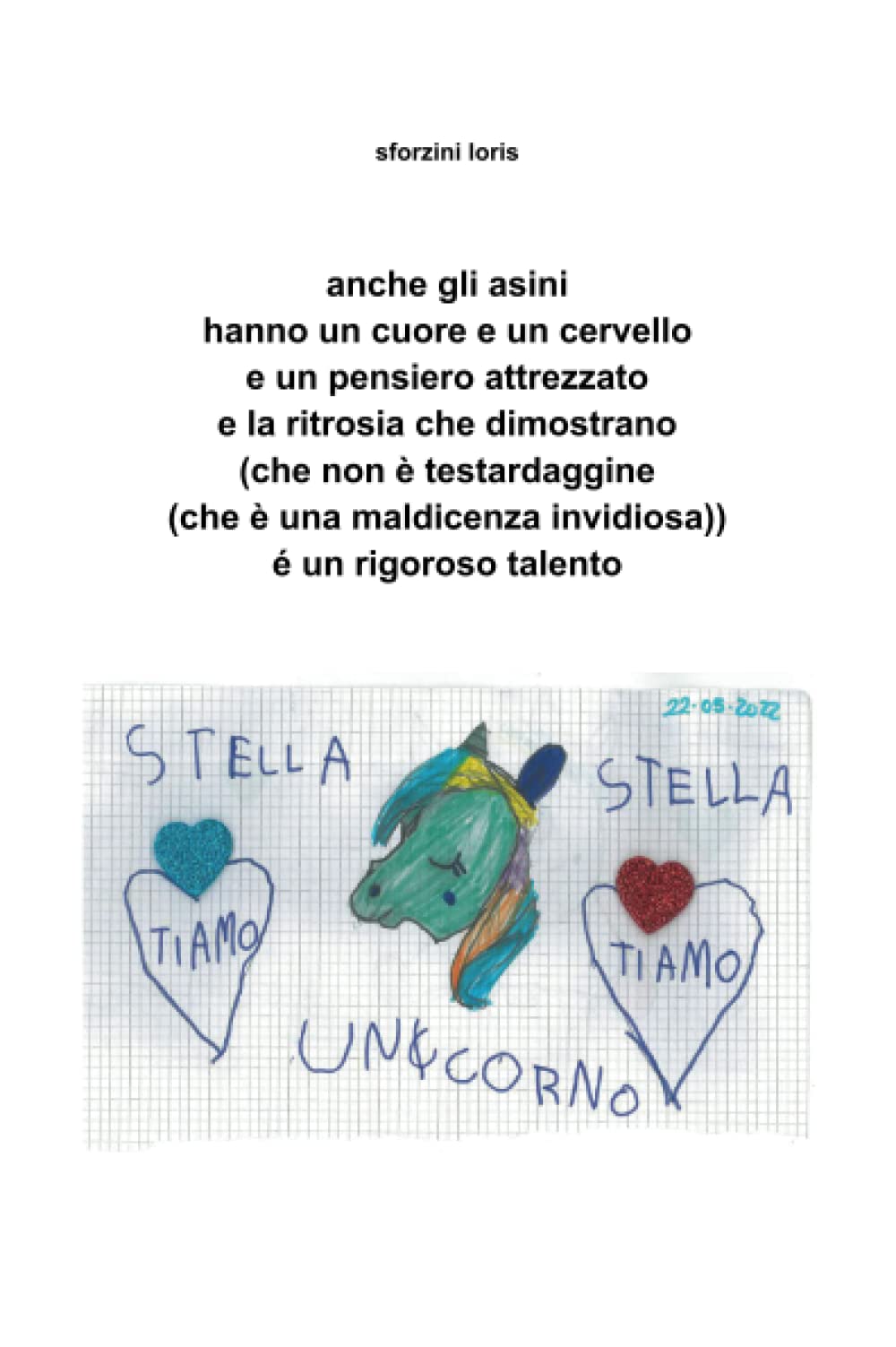 Anche gli asini hanno un cuore e un cervello e un pensiero attrezzato e la ritrosia che dimostrano (che non è testardaggine (che è una maldicenza invidiosa)) é un rigoroso talento book