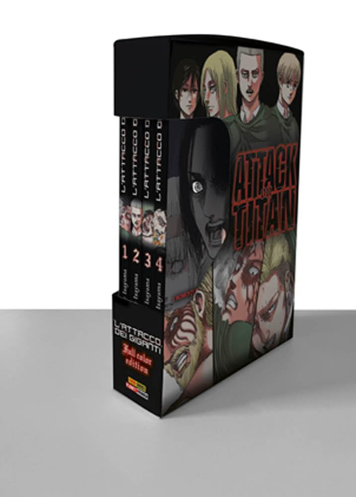 L'attacco dei giganti. Full color edition. Cofanetto (Vol. 1-4) (Planet manga) Manga