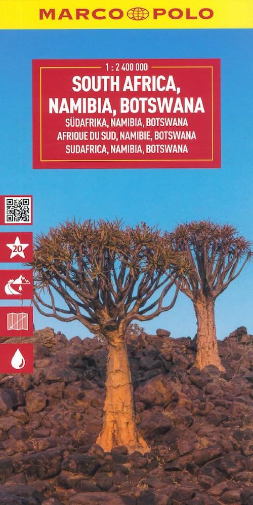 Sudafrica, Namibia e Botswana 1:2.400.000 (Carte stradali Marco Polo) Leisure, Home & Garden