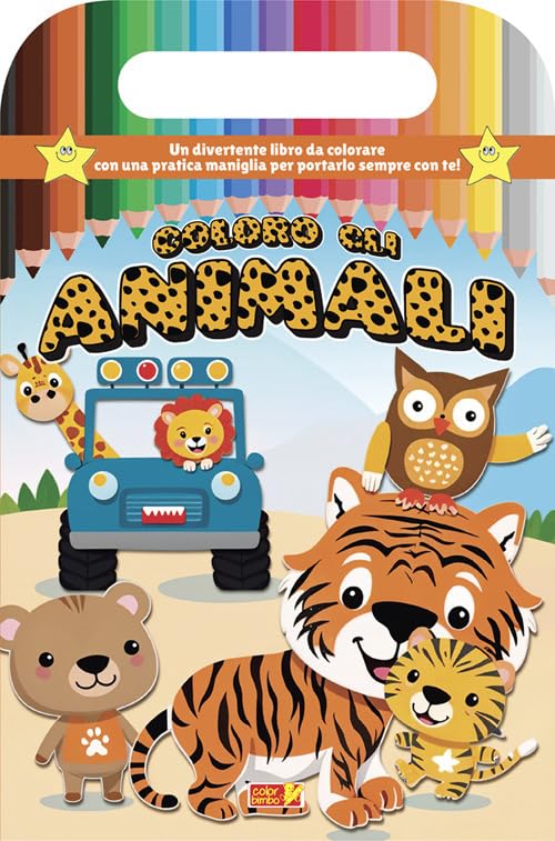 Coloro gli animali. Libro da colorare con maniglia. Ediz. illustrata (Coloriamo) Tiptoi & Games