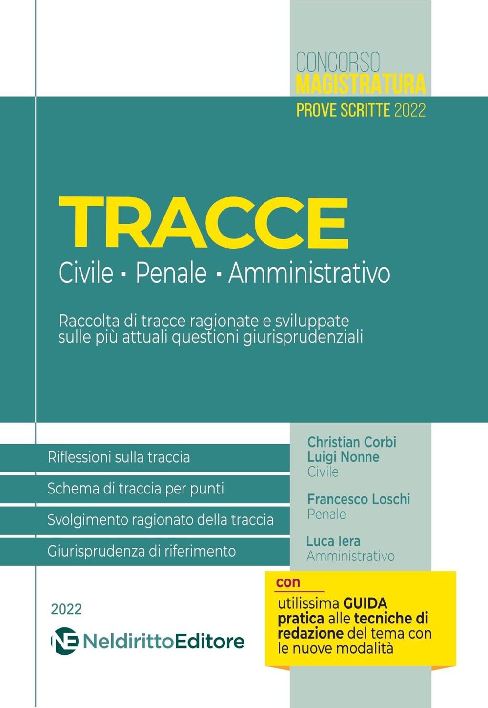 Tracce concorso magistratura 2022: civile, penale e amministrativo book