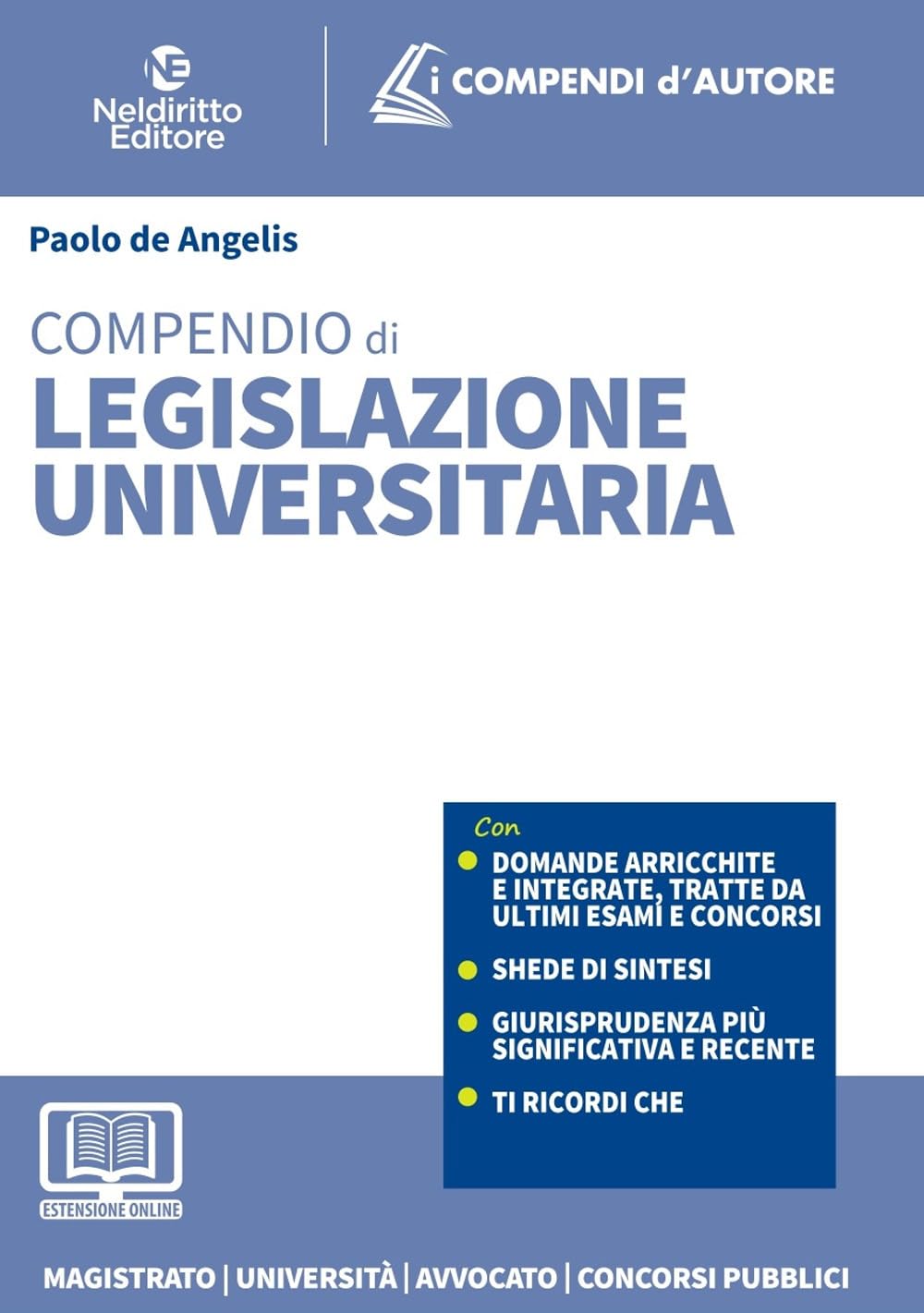 Compendio di legislazione universitaria 2022. Con espansione online book