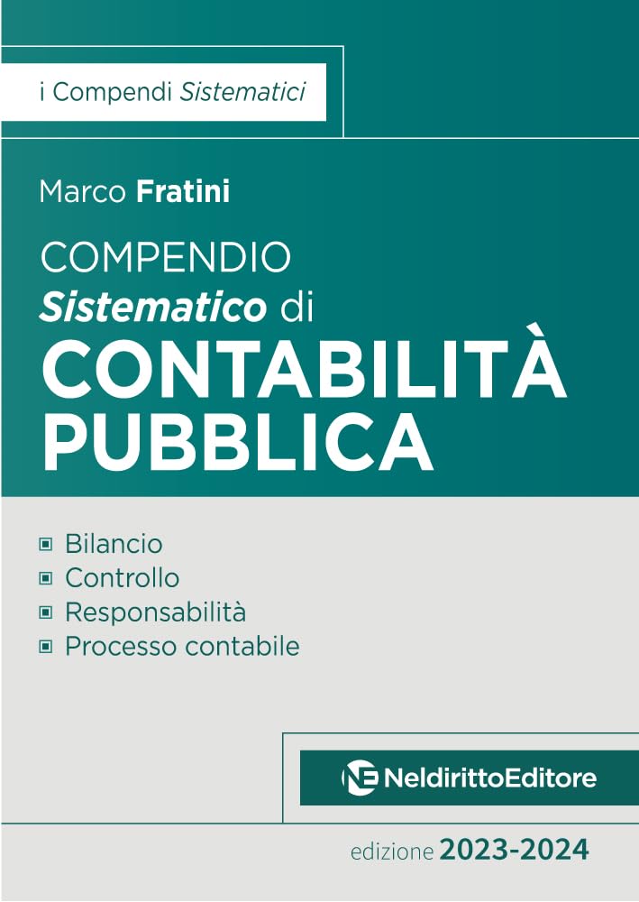 Compendio sistematico di contabilità pubblica 2023-2024 book