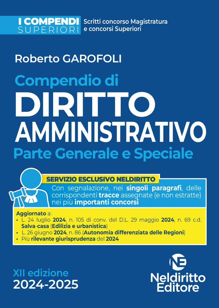 Compendio di diritto amministrativo. Parte generale e speciale Law