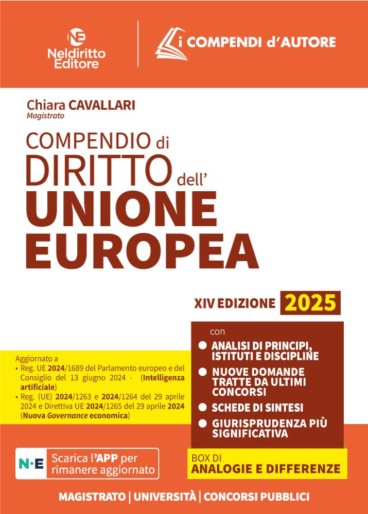 Compendio di diritto dell'Unione Europea. Nuova ediz. book