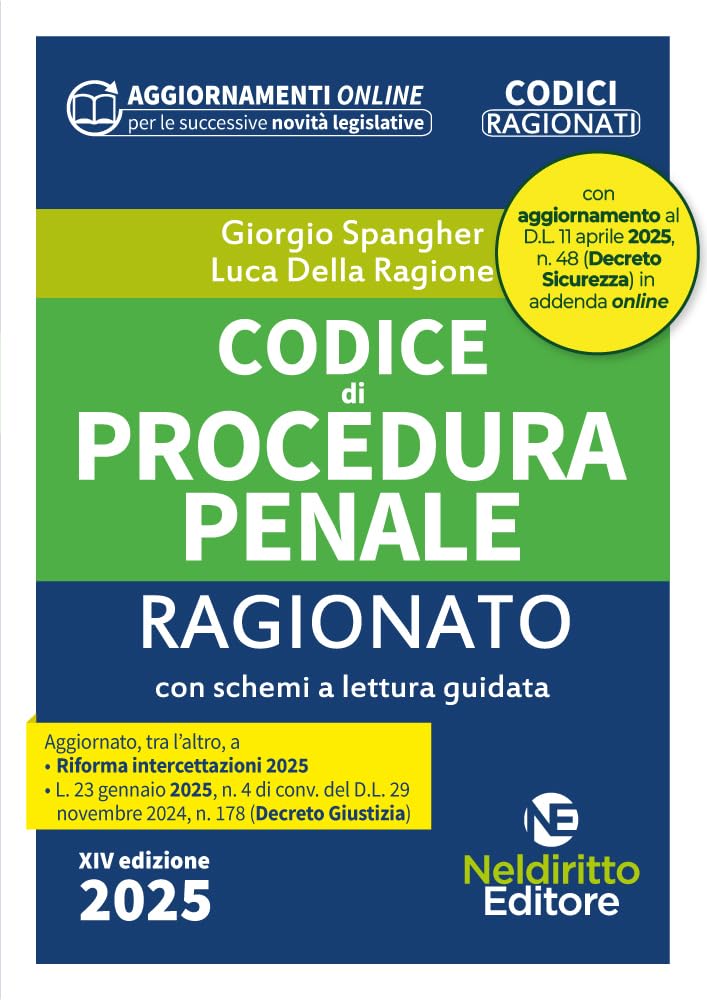 Codice di procedura penale ragionato 2025. Con aggiornamento online book