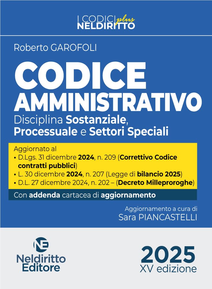 Codice amministrativo normativo plus 2025 (Codici plus) Law