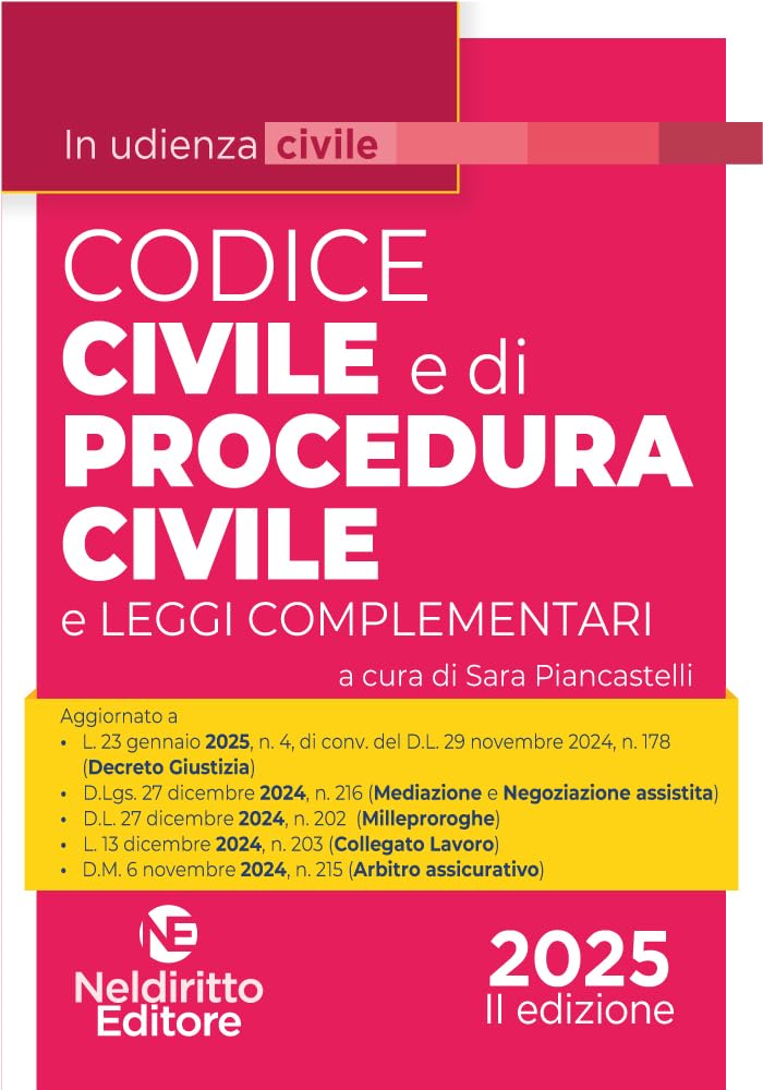 Codice Civile e di Procedura civile in udienza 2025. Aggiornato al I e al II Decreto Correttivo Cartabia. Nuova ediz. book