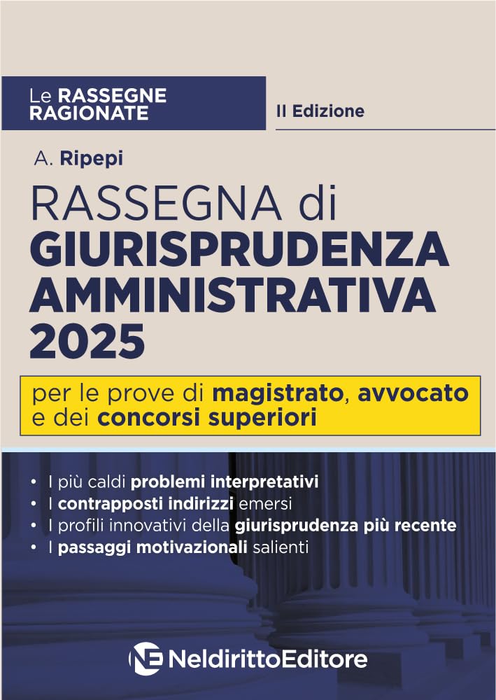 Rassegna ragionata di diritto amministrativo 2025 book