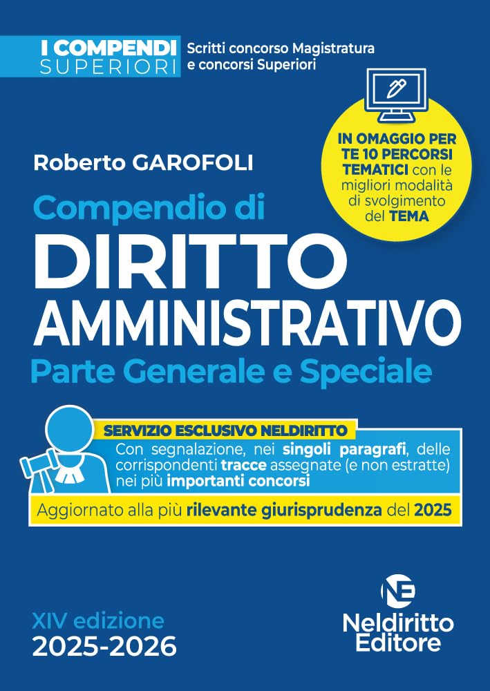 Compendio superiore di diritto amministrativo 2025-2026 per il Concorso in magistratura e per concorsi superiori book