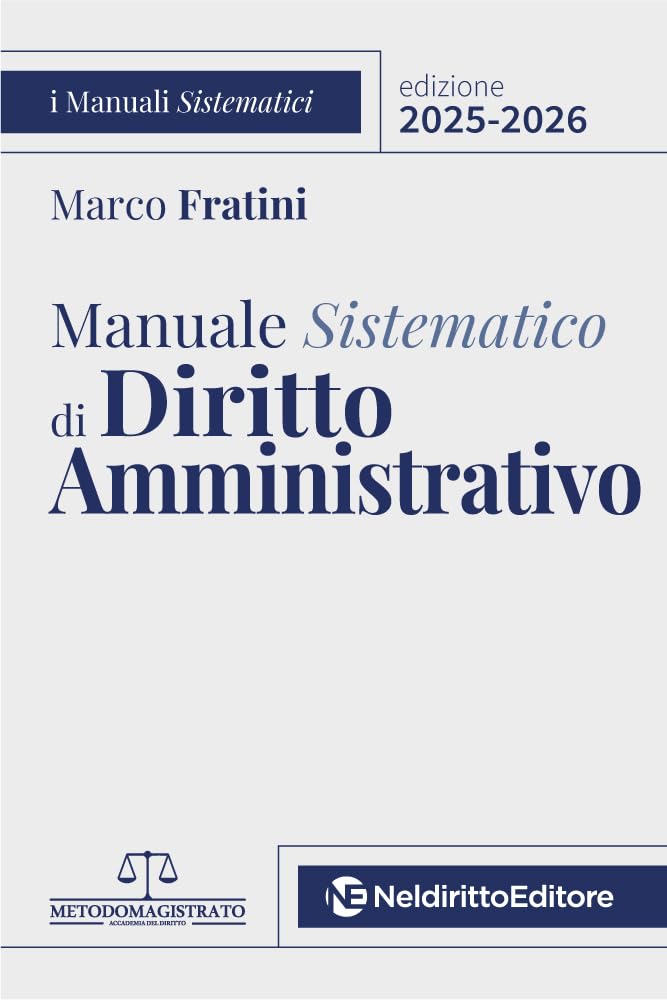 Manuale sistematico di diritto amministrativo 2025-2026 book