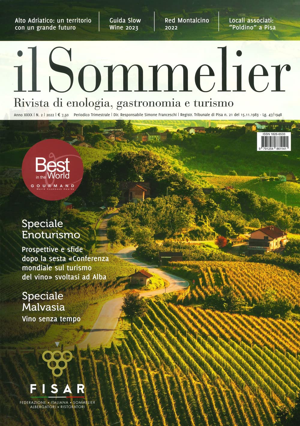 Il sommelier. Rivista di enologia, gastronomia e turismo (2022) (Vol. 2) Leisure, Home & Garden